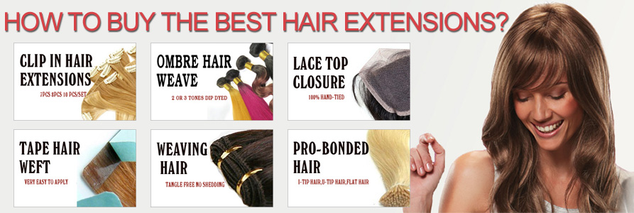 Como comprar extensões de cabelo humano on-line
