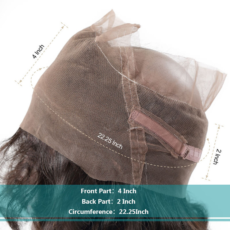 Heiße Verkaufs-Jungfrau-loses gelocktes Haar 360 Spitze-Frontal-natürliche Rückseite 2