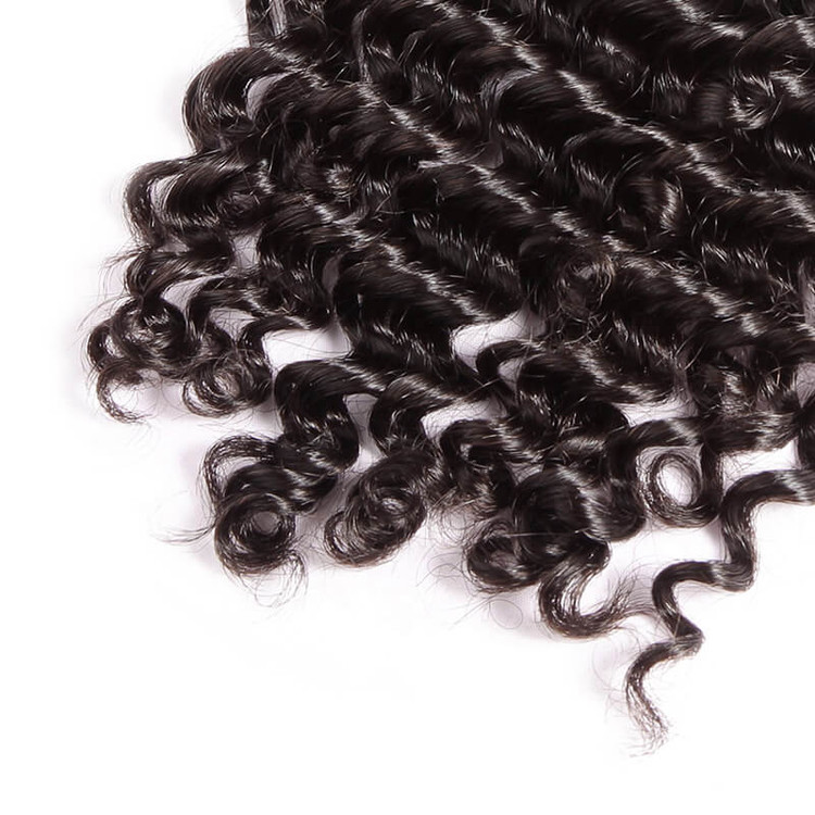Fermeture de cheveux brésilienne douce comme de la soie, fermeture en dentelle profonde 10,2 x 10,2 cm. 1