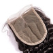 Fecho de cabelo brasileiro macio como seda, fechamento de renda de onda profunda 4x4 polegadas 3 small