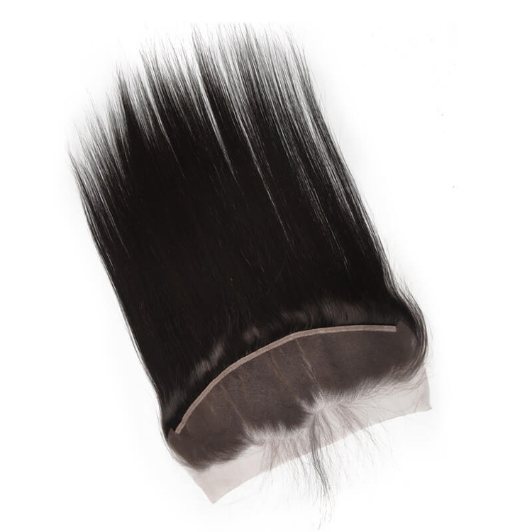 Silkeaktig Straight Lace Frontal Laget av Real Virgin Hair På tilbud 8A 1