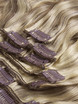 Kastanienbraun/Blond (#F6-613) Ultimate Body Wave Clip In Remy Hair Extensions 9 Stück 3 small
