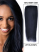 Jet Black(#1) Straight Deluxe Clip In Human Hair Extensions 7 stk 0 small