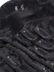 Extensões de cabelo remy final de onda corporal preto (#1) azeviche (nº 1) 9 peças 1 small