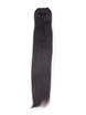 Naturlig svart(#1B) Ultimate Silky Straight Clip In Remy Hair Extensions 9 stk. 4 small