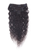 Natursvart(#1B) Premium Kinky Curl Clip In Hair Extensions 7 stk 0 small