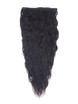 Natural Black(#1B) Premium Kinky Curl Clip en extensiones de cabello 7 piezas 2 small