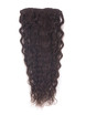 Mörkbrun(#2) Premium Kinky Curl Clip In Hair Extensions 7 delar 1 small