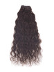 Marrón oscuro (# 2) Premium Kinky Curl Clip en extensiones de cabello 7 piezas 2 small