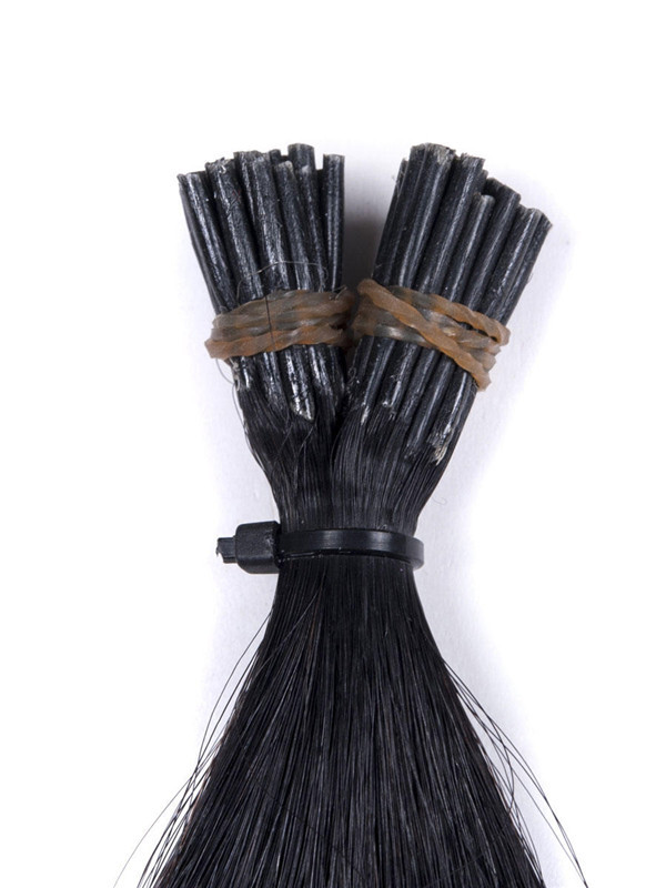 50 peças de pontas retas e sedosas em bastão/extensões de cabelo remy com pontas pretas (#1) 1
