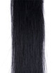 50 peças de pontas retas e sedosas em bastão/extensões de cabelo remy com pontas pretas (#1) 2 small