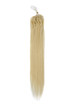 Micro Loop Remy Hair Extensions 100 tråder silkeaktig rett Medium Blond(#24) 0 small