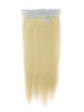 Tape In Human Hair Extensions 20 stykker Silky Straight Bleach White Blond(#613) 0 small