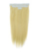 Extensions de cheveux humains avec ruban adhésif 20 pièces blond moyen lisse et soyeux (#24) 0 small