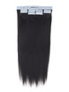 Remy Tape In Hair Extensions 20 pièces Silky Straight Natural Black (# 1B) 0 small