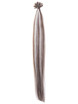 50 delar silkeslen rak nagelspets/U-spets Remy Hair Extensions Blond(#F6/613) 1 small