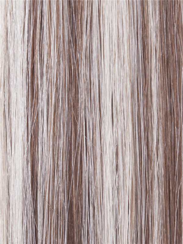 50 Stück seidige gerade Nagelspitzen/U-Spitzen-Remy-Haarverlängerungen blond (#F6/613) 3