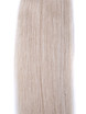 50 stykker silkeaktig rett neglespiss/U-spiss Remy Hair Extensions Medium Blond(#24) 3 small