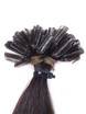 Extensões de cabelo com ponta de unha remy reta sedosa de 50 peças/ponta em U marrom escuro (nº 2) 3 small