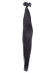 50 Stück Silky Straight Remy Nail Tip/U Tip Hair Extensions Naturschwarz (#1B) 2 small