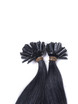 Extensões de cabelo com ponta de unha remy reta sedosa de 50 peças/ponta em u preto azeviche (#1) 3 small