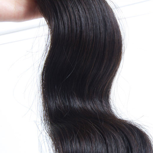 Body Wave Virgin Brazilian Hair Bundles Natural Black 1stk 2