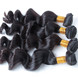 3 piezas / lote Natural Negro 8A Suelto Brasileño Virgin Hair Weave 0 small