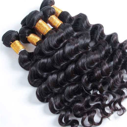 Paquetes de cabello virgen brasileño con ondas naturales Natural Black 1pcs 0