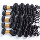 Pacotes de cabelo virgem brasileiro ondulado natural preto 1 peça 1 small