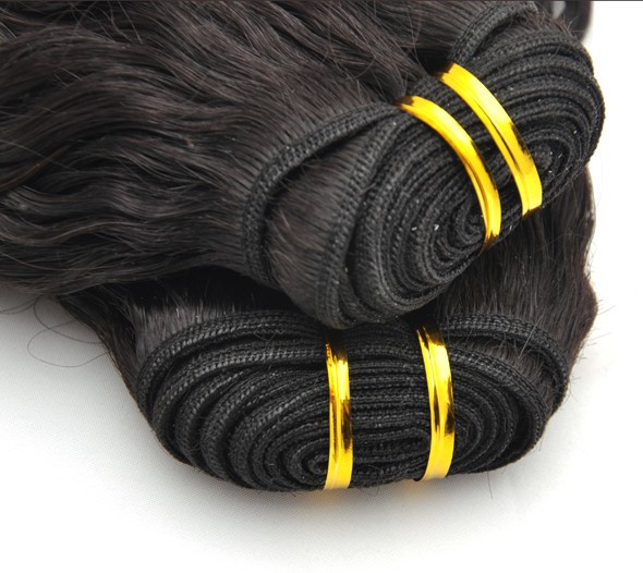 Extensiones de cabello indio virgen de grado 7A Romance Curl Natural Black (# 1B) 3