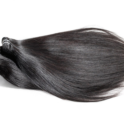 2 piezas 7A sedoso recto virgen cabello indio tejido natural negro 0