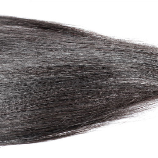 2 piezas 7A sedoso recto virgen cabello indio tejido natural negro 1