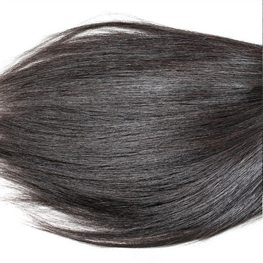 3 piezas 7A cabello virgen indio tejido sedoso recto negro natural 0
