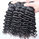 1 paquet 8A Malaisien Vierge Cheveux Weave Deep Wave Noir Naturel 1 small