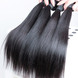 2 Stück 8A Silky Straight Malaysian Virgin Hair Weave Natural Black 0 small