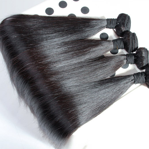 2 Stück 8A Silky Straight Malaysian Virgin Hair Weave Natural Black 1