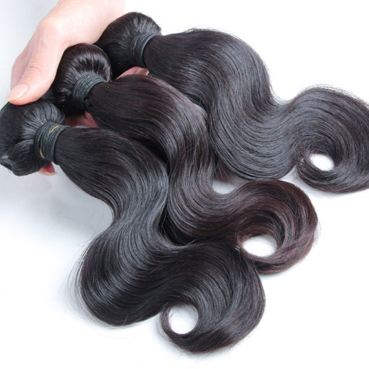 3 st 8A Virgin Malaysian Hair Weave Body Wave Natursvart 0