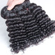 2 Stück 8A Deep Wave Malaysian Virgin Hair Weave Natural Black 1 small