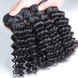 4 piezas 8A Onda profunda Malasia Virgin Hair Weave Natural Black 0 small