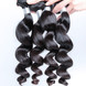 4 pacotes 8A virgem cabelo peruano solto onda preto natural com preço 1 small