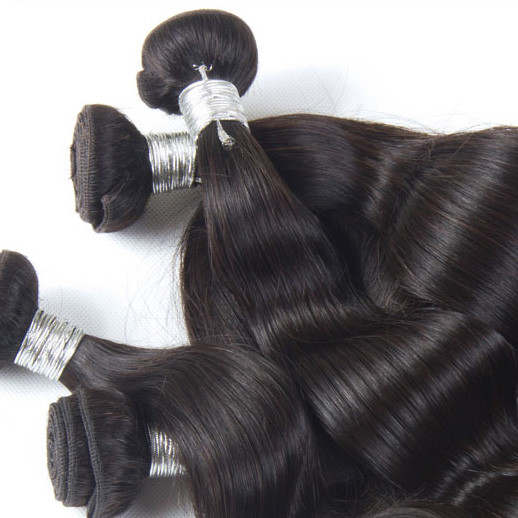 1st 8A Virgin Peruvian Hair Extensions Body Wave Natural Black(#1B) 1