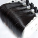 4 pacotes 8A cabelo peruano virgem seda liso tecido preto natural 0 small