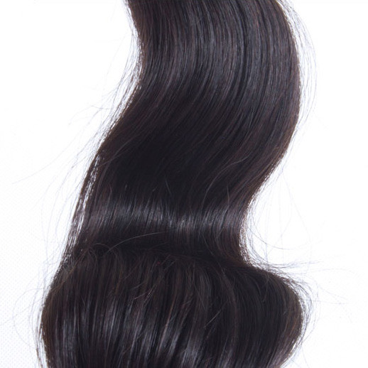 2 stk 8A Virgin Peruvian Hair Body Wave Weave Natursvart 0
