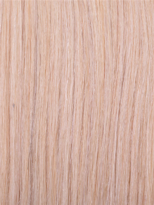 Bleach White Blonde (#613) Silky Straight Remy Hair Inslag 1