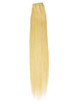 Medium Blond(#24) Silkeslen rakt Remy Hair Weaves 0 small