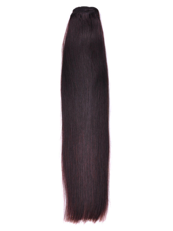 Marrón oscuro (# 2) Tramas de cabello Remy liso y sedoso 0