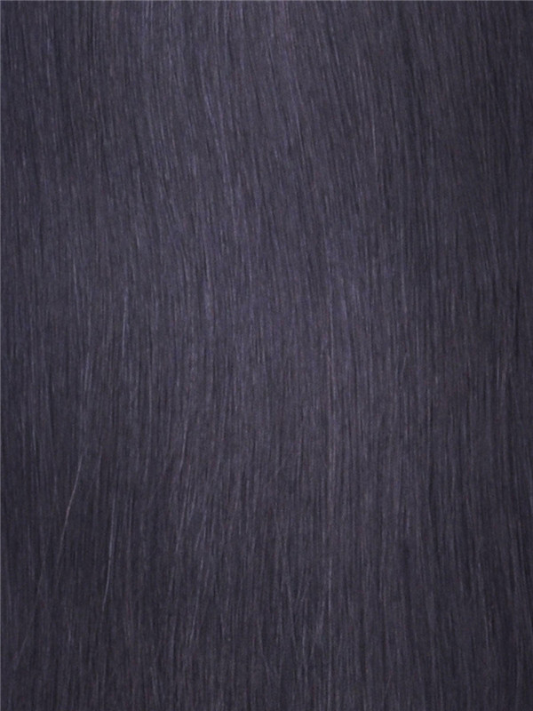 Negro natural barato (# 1B) Armadura de cabello humano Remy recto sedoso 1