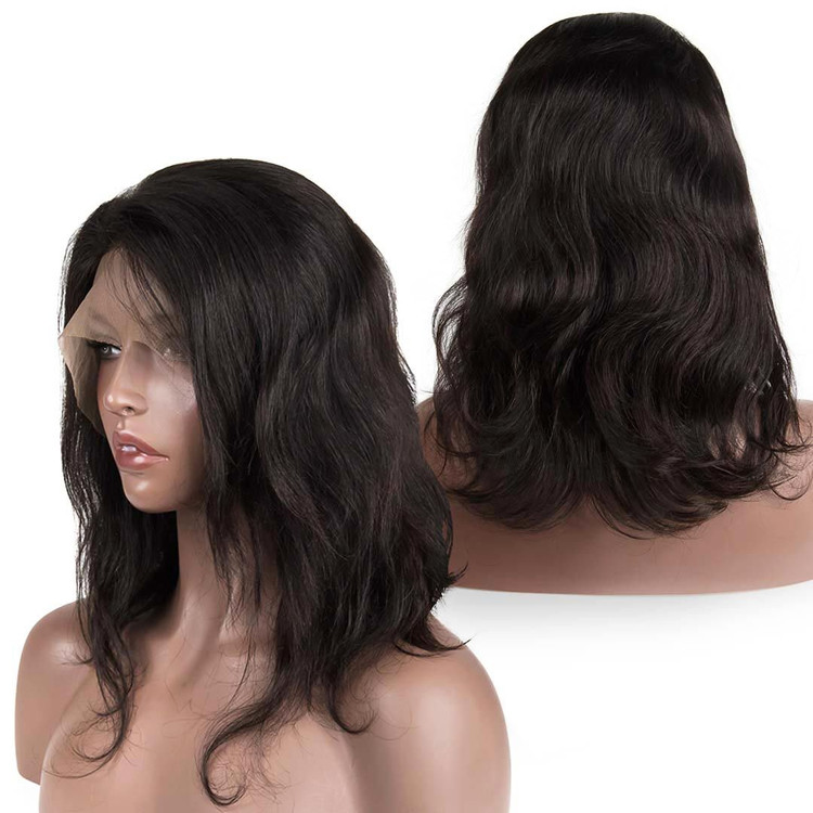 Pelucas de cabello humano frontal de encaje 360 Body Wave con cabello de bebe, 10-28 pulgadas 1