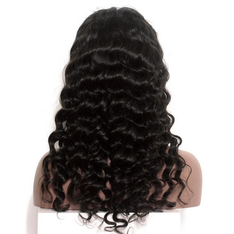 Peluca de cabello humano con frente de encaje de onda suelta de la mejor calidad, suave como la seda 1