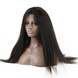 Glanzende Kinky Rechte Lace Front Pruik, Verbazingwekkende Maagd Haar Pruiken 10-26 inch 0 small